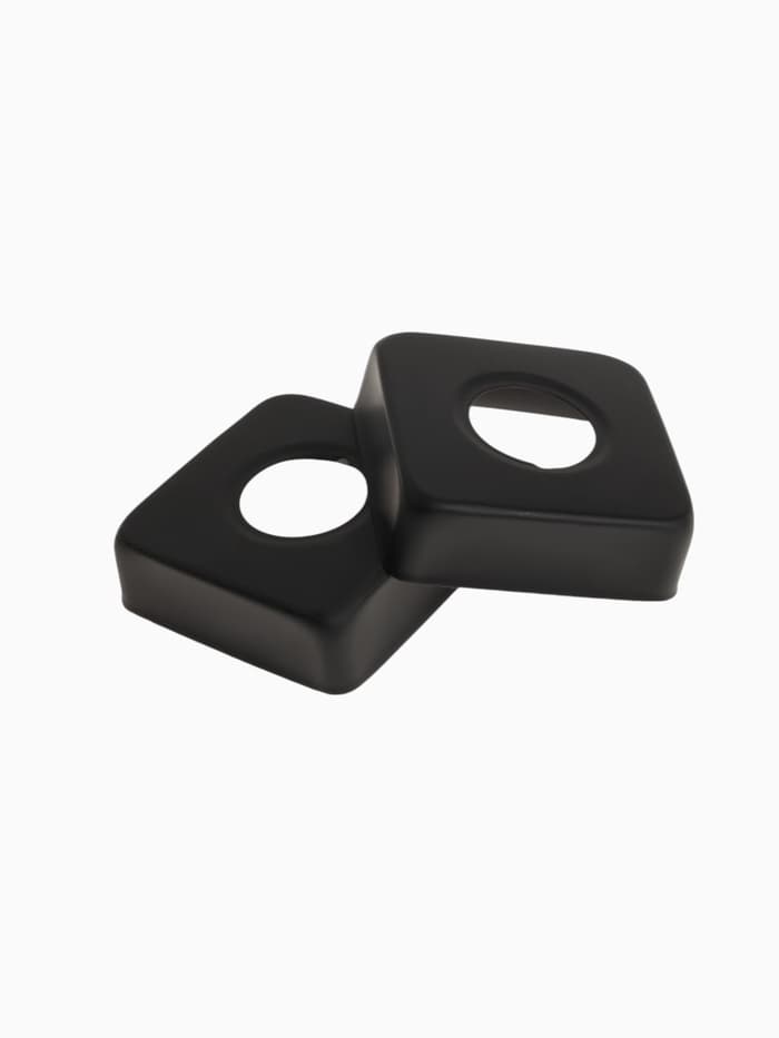 Отражатель для смесителя ZEIN Z5, 3/4", 2 шт., 63×63 мм, высота 19 мм, нерж. сталь, черный