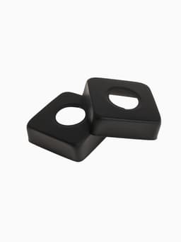 Отражатель для смесителя ZEIN Z5, 3/4", 2 шт., 63×63 мм, высота 19 мм, нерж. сталь, черный