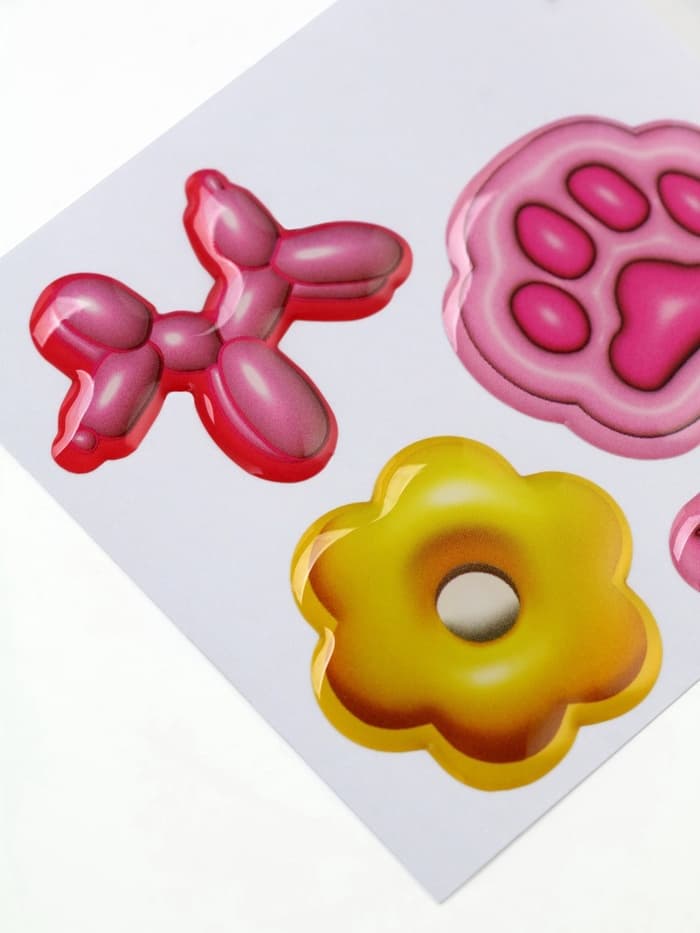 Объёмные 3D стикеры на телефон «Любовь», 4 шт., 3×3 см