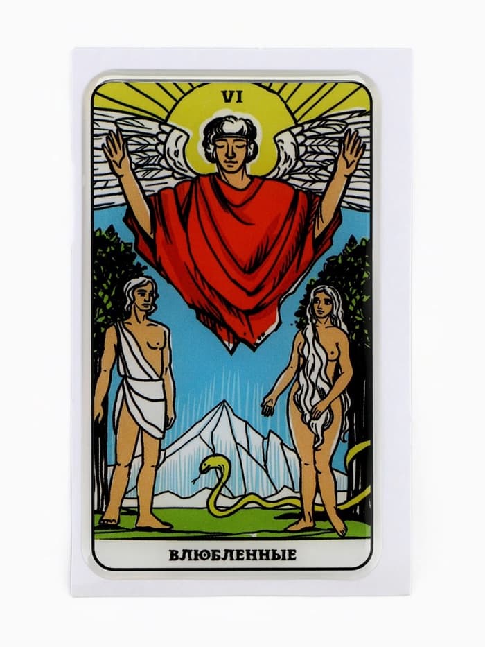 Объемный 3D стикер на телефон «Влюблённые», 7×4 см