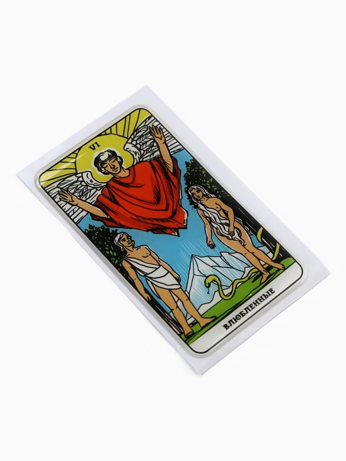 Объемный 3D стикер на телефон «Влюблённые», 7×4 см