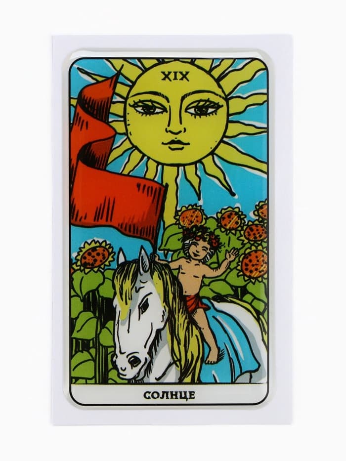 Объемный 3D стикер на телефон «Солнце», 7×4 см