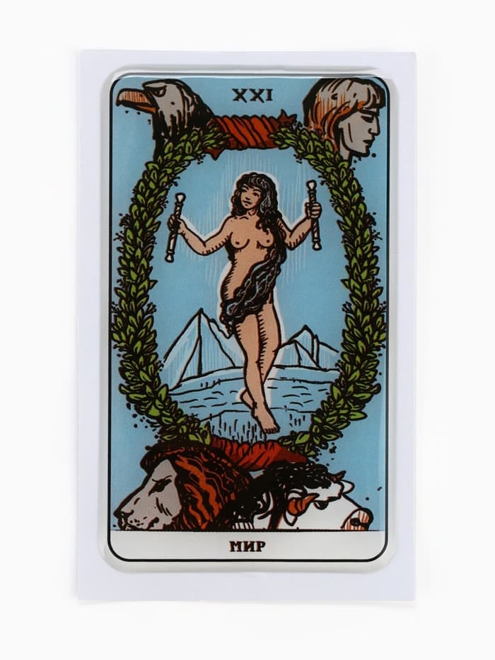 Объемный 3D стикер на телефон «Мир», 7×4 см