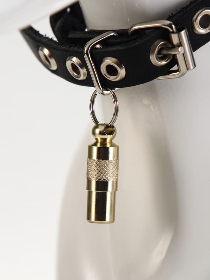 Адресник-капсула под записку, 0.9×2.75 см, фасовка 6 шт., металл, цвет МИКС