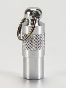 Адресник-капсула под записку, 0.9×2.75 см, фасовка 6 шт., металл, цвет МИКС