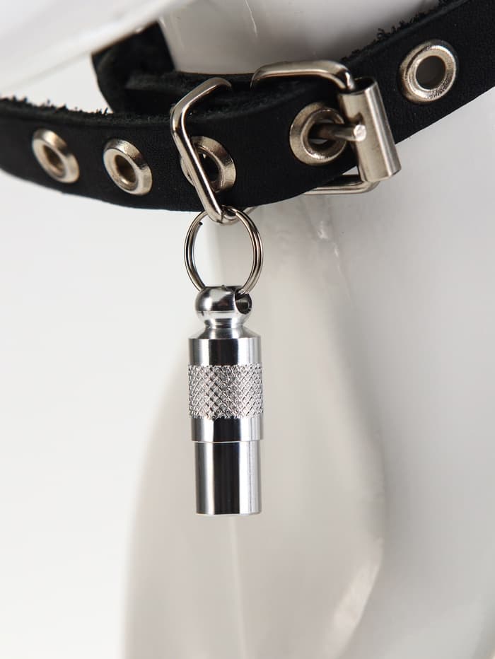 Адресник-капсула под записку, 0.9×2.75 см, фасовка 6 шт., металл, цвет МИКС