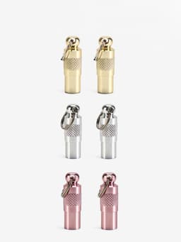 Адресник-капсула под записку, 0.9×2.75 см, фасовка 6 шт., металл, цвет МИКС