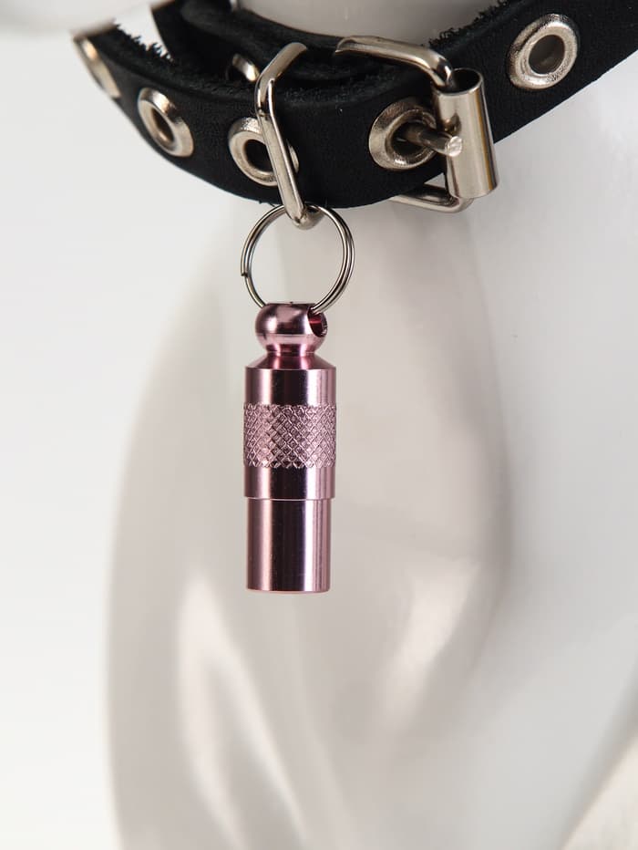 Адресник-капсула под записку, 0.9×2.75 см, фасовка 6 шт., металл, цвет МИКС