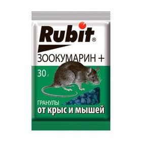 Гранулы от грызунов Rubit, пакет 30 г