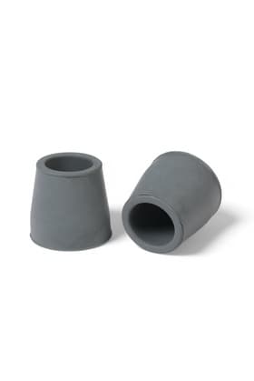 Набор усиленных наконечников для костылей, трости, усилен шайбой, 25 мм, 2 шт., серые