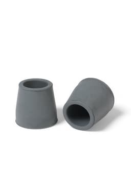 Набор усиленных наконечников для костылей, трости, усилен шайбой, 25 мм, 2 шт., серые