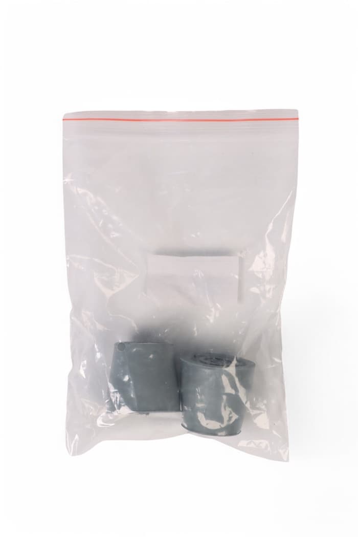 Набор усиленных наконечников для костылей, трости, усилен шайбой, 25 мм, 2 шт., серые