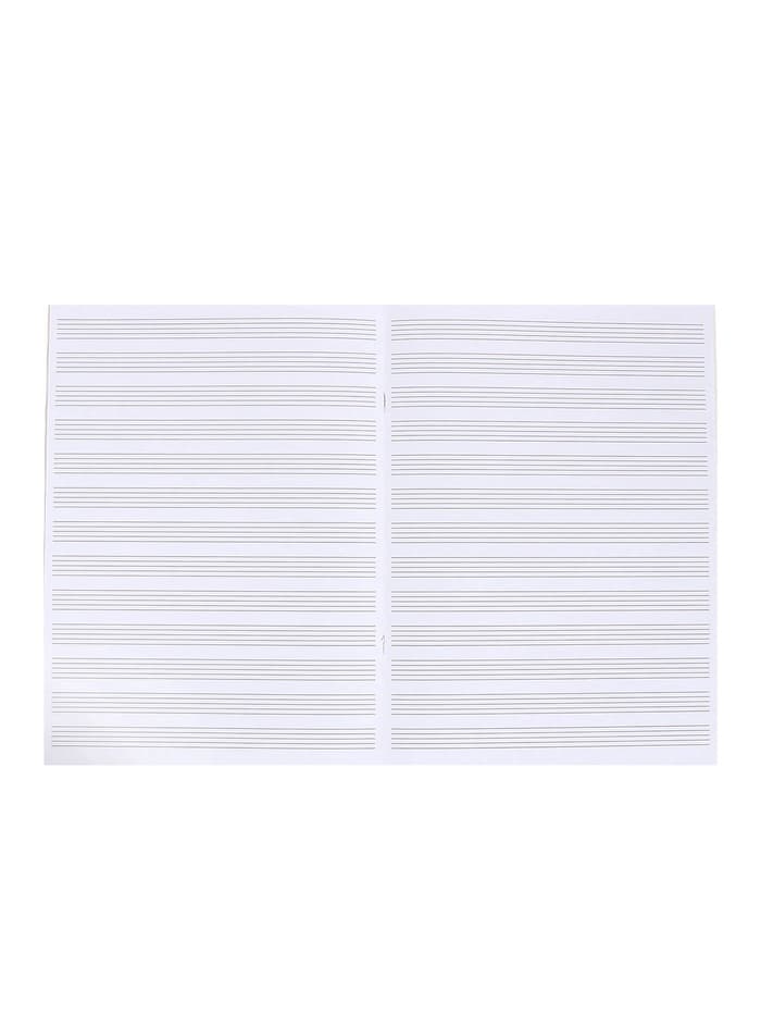 Тетрадь для нот Calligrata «Неоновые ноты» А4, 8 листов, вертикальная