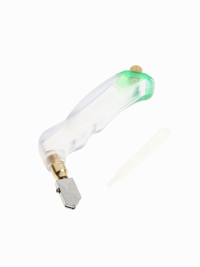 Стеклорез ТУНДРА, масляный, пластиковая прозрачная рукоятка