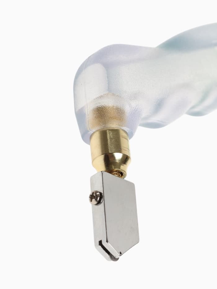 Стеклорез ТУНДРА, масляный, пластиковая прозрачная рукоятка