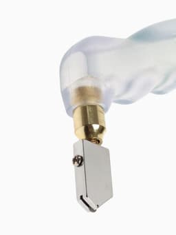 Стеклорез ТУНДРА, масляный, пластиковая прозрачная рукоятка