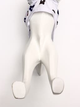 Футболка для животных «Мишка», M (ДС 30, ОГ 42 см), белая