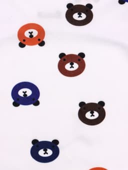 Футболка для животных «Мишка», M (ДС 30, ОГ 42 см), белая