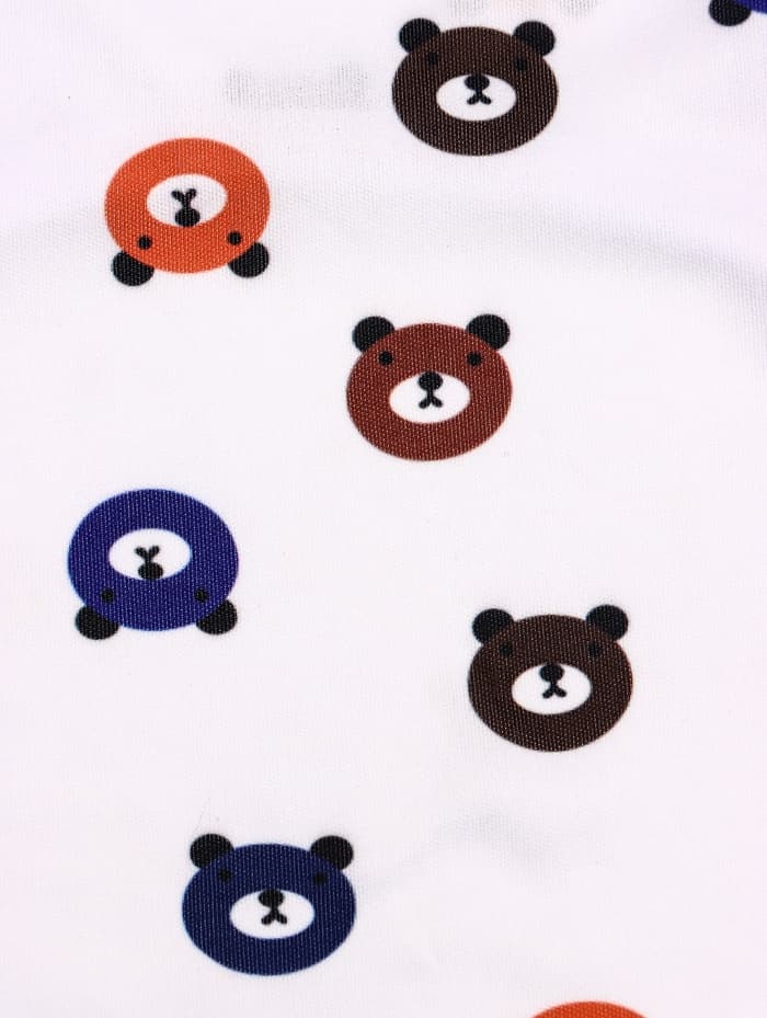 Футболка для животных «Мишка», S (ДС 25, ОГ 38 см), белая