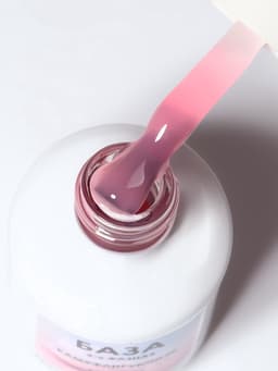 База камуфлирующая для ногтей, трехфазная, 15 мл, LED/UV, розовая (002)