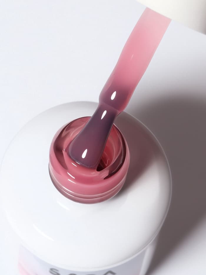 База камуфлирующая для ногтей, трехфазная, 15 мл, LED/UV, розовая (017)