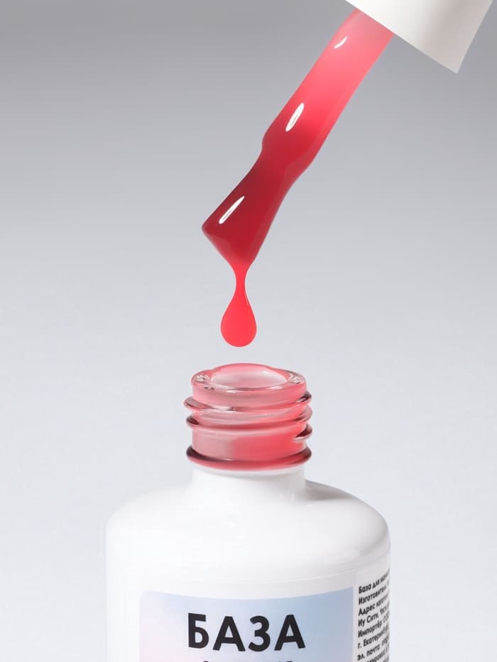 База камуфлирующая для ногтей, трехфазная, 15 мл, LED/UV, розовая (BG022)