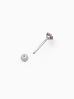 Пирсинг в язык «Штанга», L=2.5 см, бензин в серебре