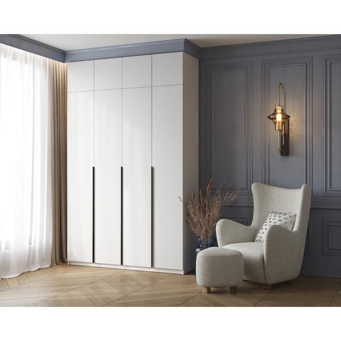 Шкаф – антресоль для четырёхстворчатого шкафа «Бруно», 1600×505×384 мм, цвет белый