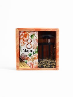 Подарочный набор «8 марта», чай чёрный со вкусом тропических фруктов 100 г, френч-пресс 350 мл