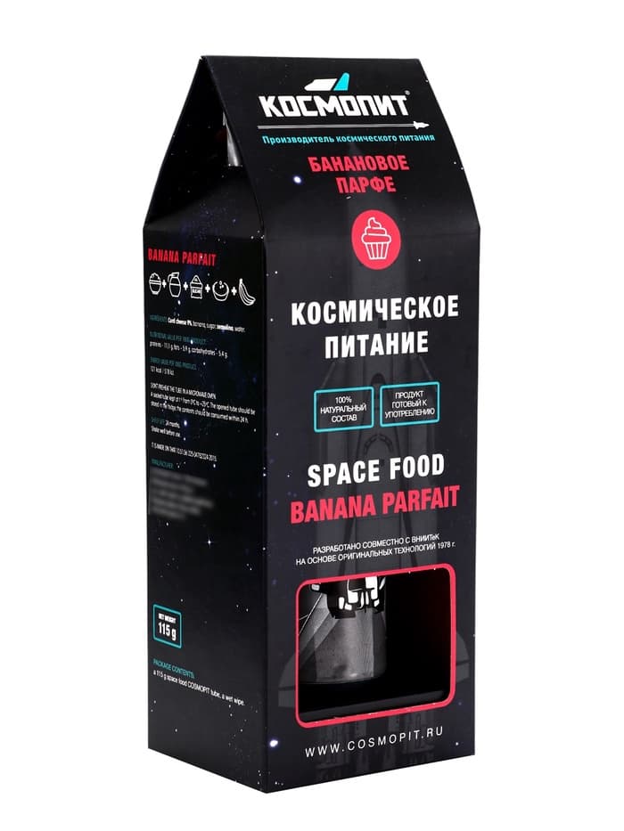 Космическое питание «Банановое парфе», в тюбике, 115 г