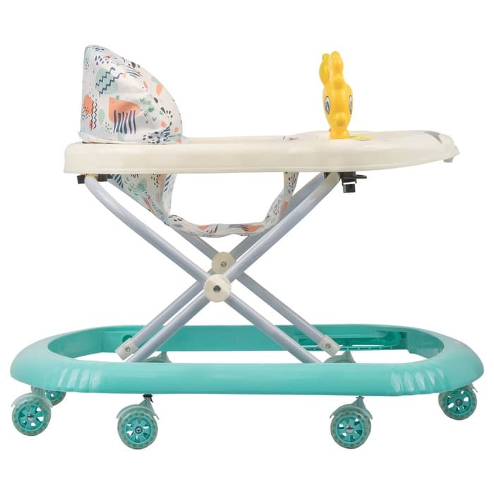 Ходунки «Солнышко С», 7 силиконовых колес, музыкальные, бирюзовый