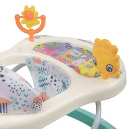 Ходунки «Солнышко С», 7 силиконовых колес, музыкальные, бирюзовый