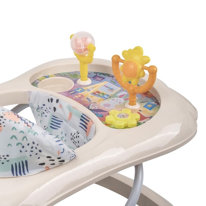 Ходунки «Верный друг», 7 колес, музыкальные игрушки, бежевый