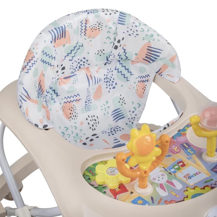 Ходунки «Верный друг», 7 колес, музыкальные игрушки, бежевый