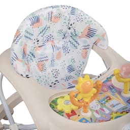 Ходунки «Верный друг», 7 колес, музыкальные игрушки, бежевый