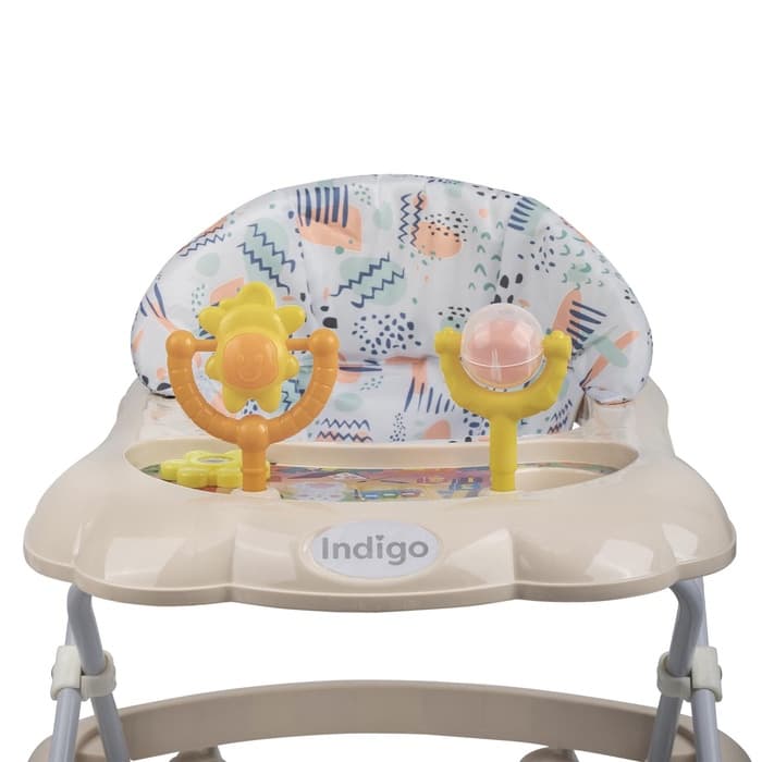 Ходунки «Верный друг», 7 колес, музыкальные игрушки, бежевый