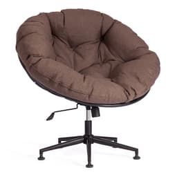 Кресло CLOUDE, рогожка/металл, коричневый