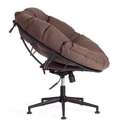 Кресло CLOUDE, рогожка/металл, коричневый