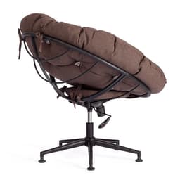 Кресло CLOUDE, рогожка/металл, коричневый