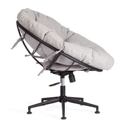 Кресло CLOUDE, рогожка/металл, серо-бежевый