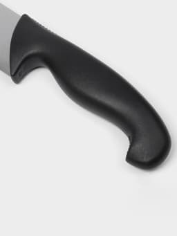 Нож кухонный шеф Sharp, лезвие 30.5 см, нержавеющая сталь, чёрная ручка