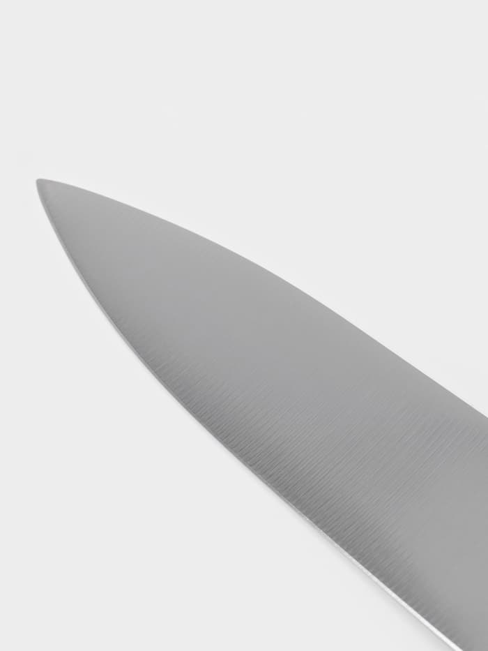 Нож кухонный шеф Sharp, лезвие 30.5 см, нержавеющая сталь, чёрная ручка