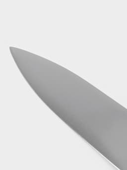 Нож кухонный шеф Sharp, лезвие 30.5 см, нержавеющая сталь, чёрная ручка