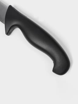 Нож кухонный слайсер Sharp, лезвие 30.5 см, нержавеющая сталь, чёрная ручка