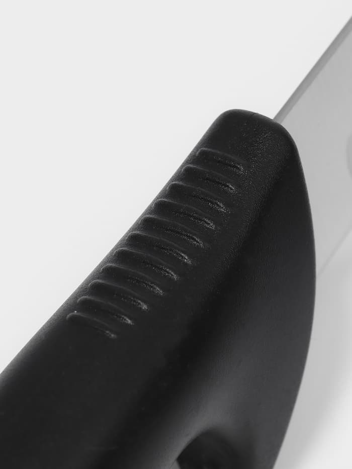 Нож кухонный слайсер Sharp, лезвие 30.5 см, нержавеющая сталь, чёрная ручка