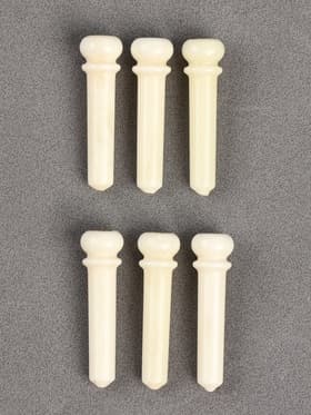 Набор фиксаторов струн Music life, 6 штук, белый, из кости