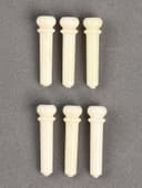 Набор фиксаторов струн Music life, 6 штук, белый, из кости