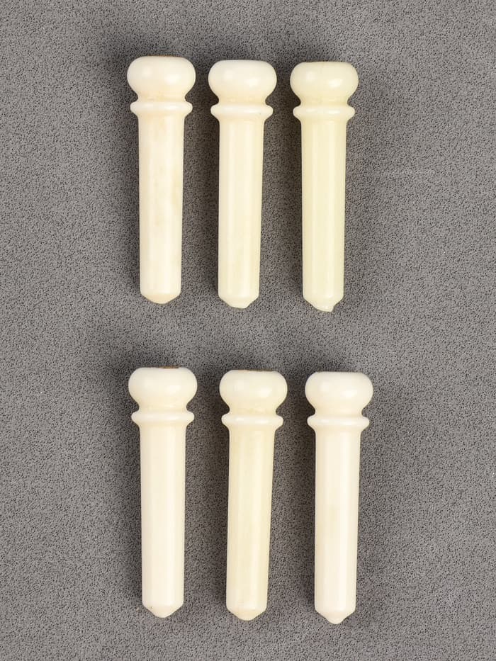 Набор фиксаторов струн Music life, 6 штук, белый, из кости