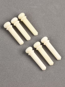 Набор фиксаторов струн Music life, 6 штук, белый, из кости