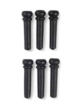 Набор фиксаторов струн Music life, 6 штук, черное дерево